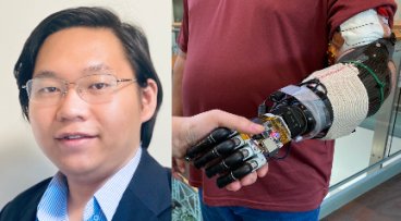 Jules Anh Tuan Nguyen and a robotic arm