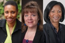 CSE professors Rhonda Franklin, Beth Stadler, and University of Texas at Dallas associate professor Rashaunda Henderson 
