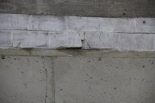 Test on concrete wall 