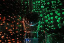 Aaron Dysart's disco ball art inspired by CSE professor Paige Novak's research
