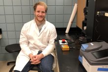 Peter Christenson in his lab