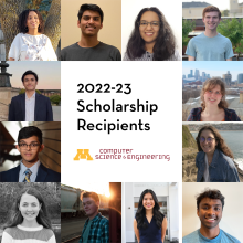 Collage of the 2022-23 scholarship recipients for the Department of Computer Science and Engineering