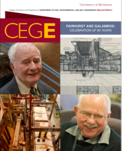 Special Issue Fairhurst and Galambos: Celebration of 90 Years CEGE magazine cover
