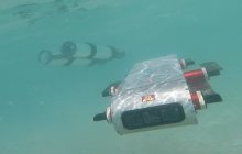 Underwater robot explores the pool at the University of Minnesota