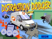 graphic of video game Distraction Dodger