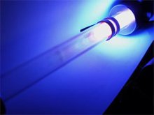 closeup of florescent Light tube