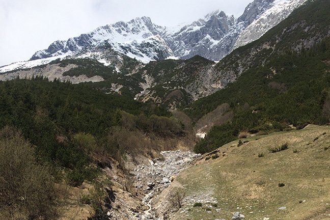 Alpine debris flow