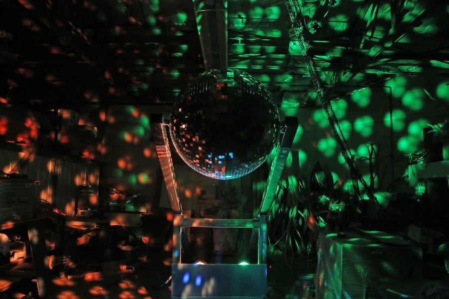 Aaron Dysart's disco ball art inspired by CSE professor Paige Novak's research