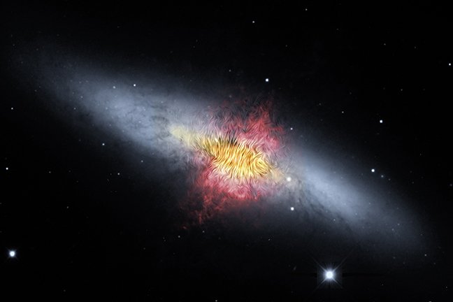 NASA image of M82 galaxy