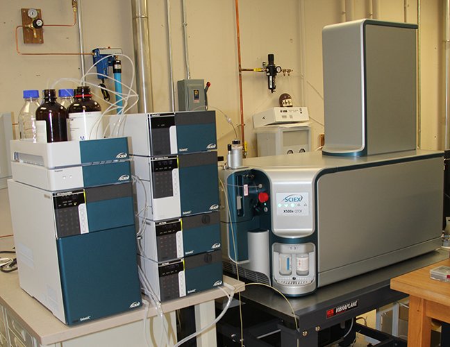SCIEX Ultraperformance Liquid Chromatograph-Quadrupole Time-of-Flight (UPLC/QTOF) mass spectrometer