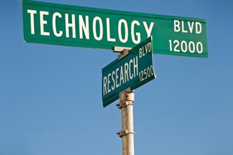 Technology and Research street sign