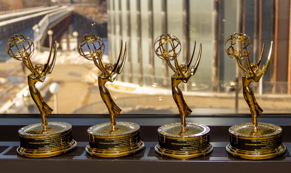 Energy and U Emmy Statuettes