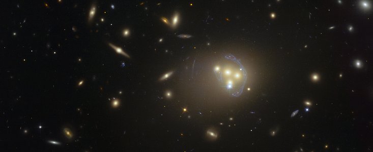 Galaxy cluster Abell 3827 as seen by the Hubble Space Telescope