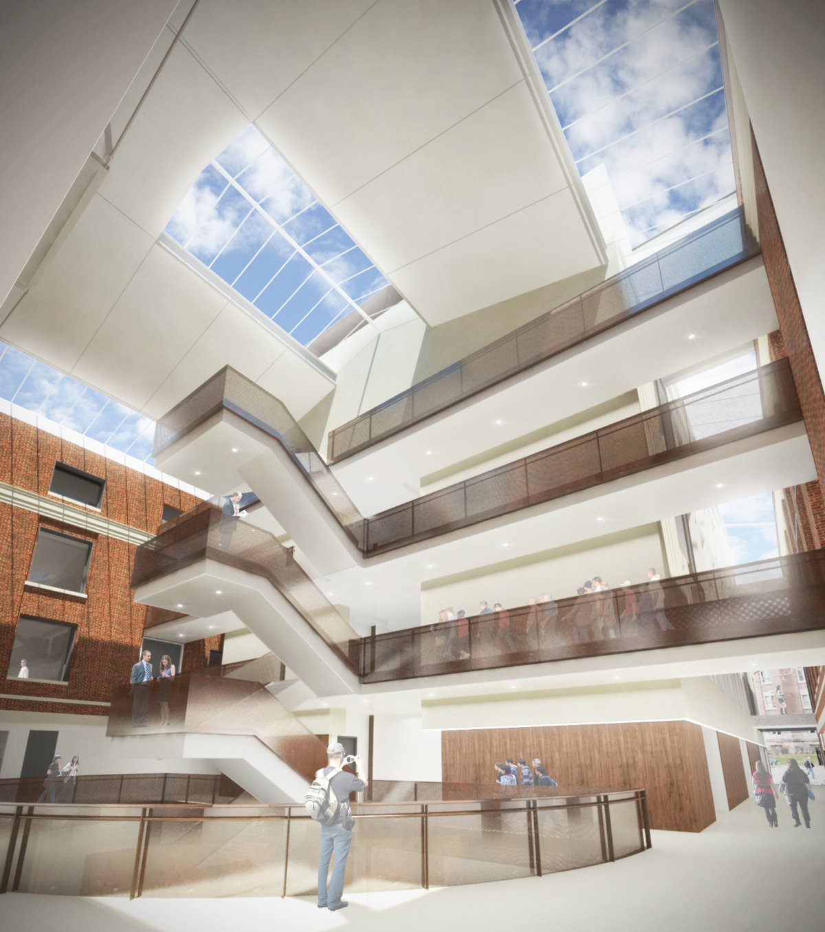 rendering of new atrium in Tate Lab