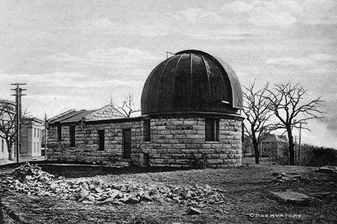 University's first observatory building