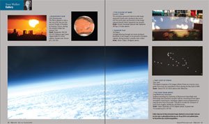 The magazine spread as seen in May 2010 Sky and Telescope magazine