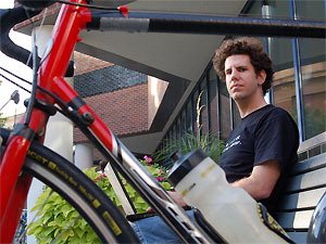Reid Priedhorsky and bicycle