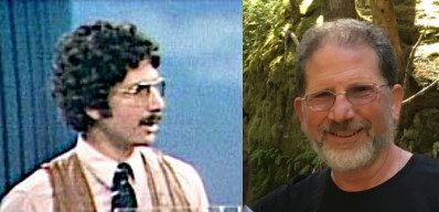 Larry Rudnick, in the 80s (left) and recently (right).