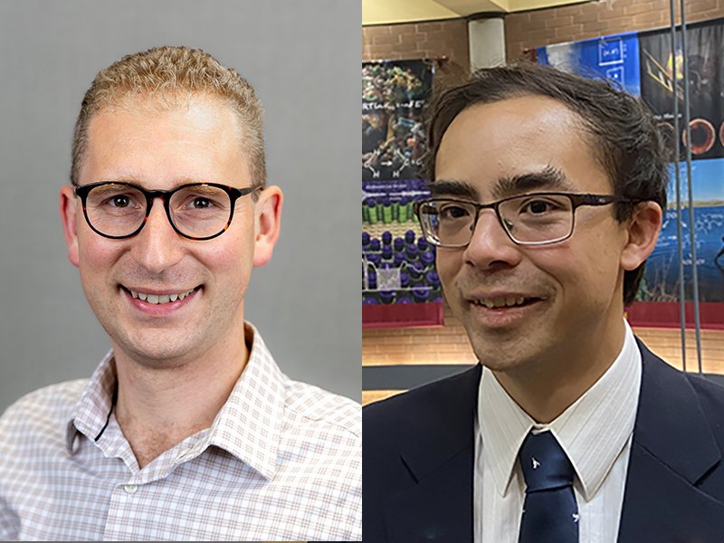 Transportation engineering professors, Raphael Stern (left) and Michael Levin