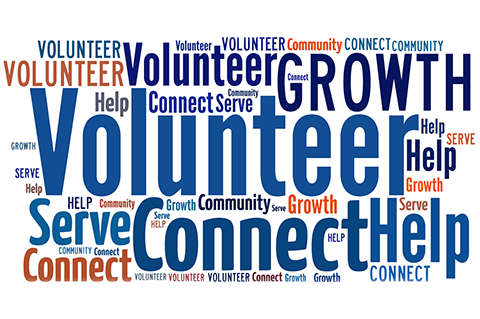 Volunteer word graphic